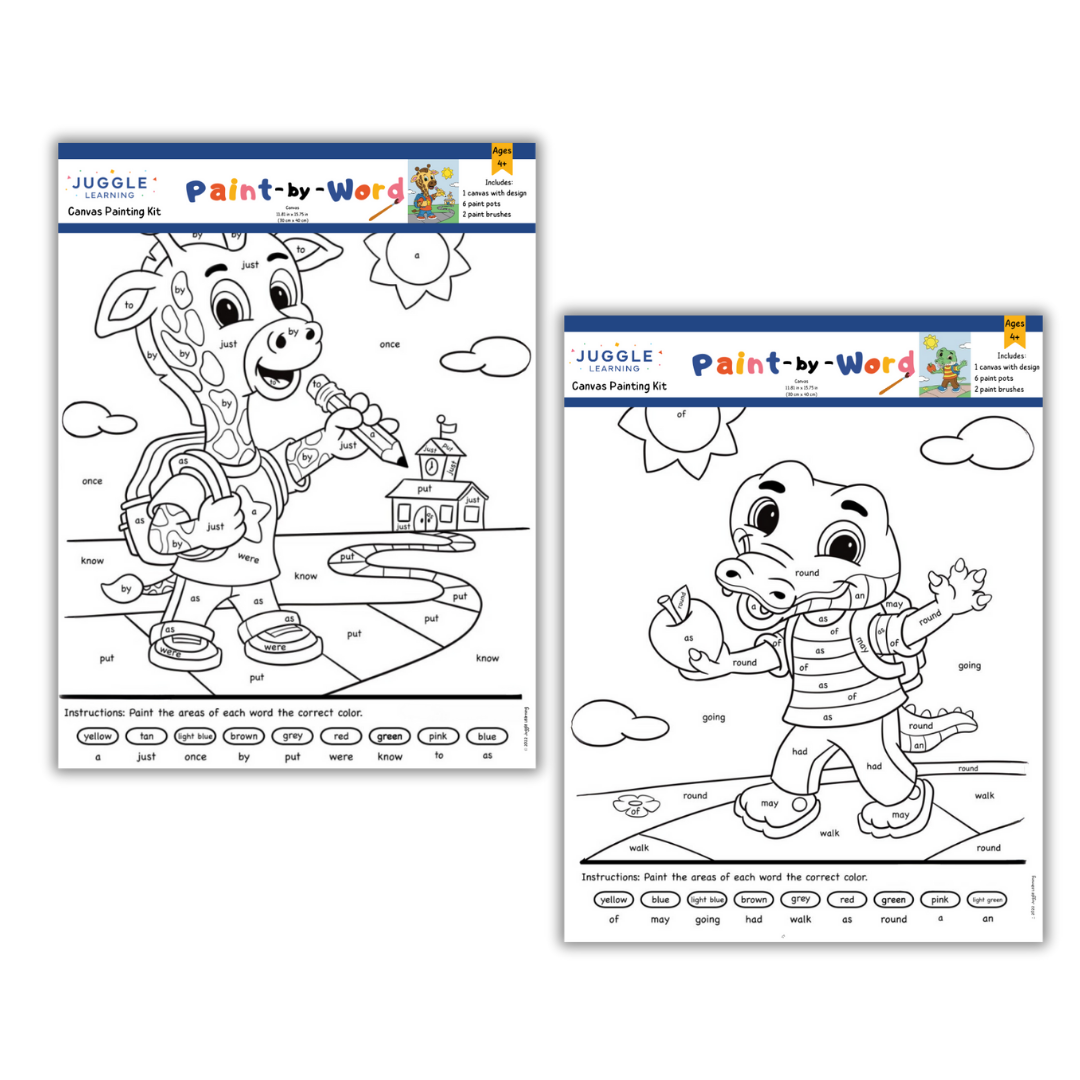 Paint by Word Canvas Set